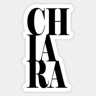 Chiara Girls Name Bold Font Sticker